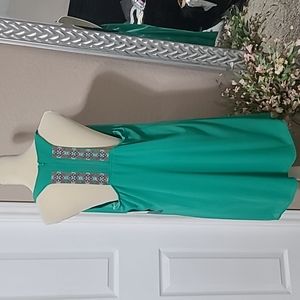 Pleated racerback dress